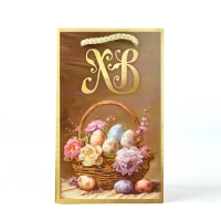 Пакет подарочный под кулич &laquo;Пасха&raquo;, яйца, 10 &times; 16 &times; 10 см