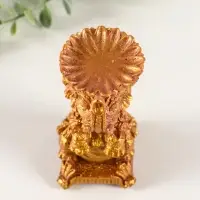 Подсвечник "Слон" высота 12 см, бордо с позолотой