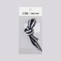 Шнурки для обуви, пара, плоские, со светоотражающей полосой, 10 мм, 70 см, тёмно-синие