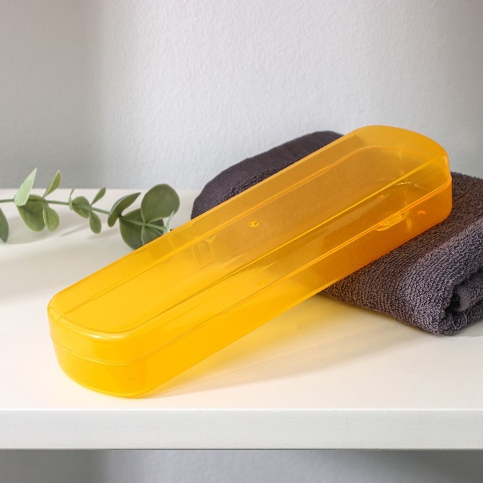 Футляр для зубной щётки и пасты, 21&times;6&times;3 см, цвет МИКС