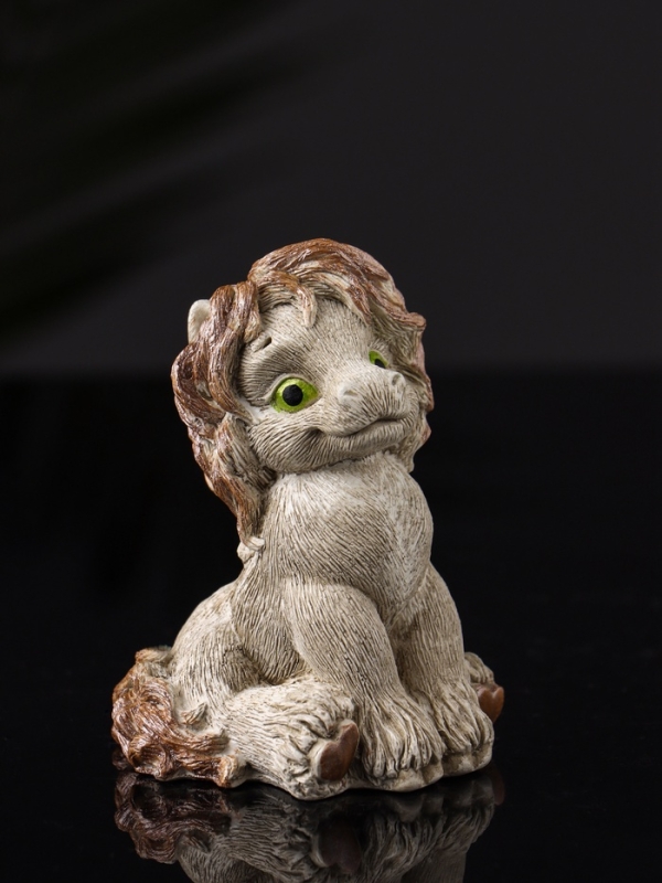 Фигура "Жеребёнок" размер 8х6х6 см, бежевый