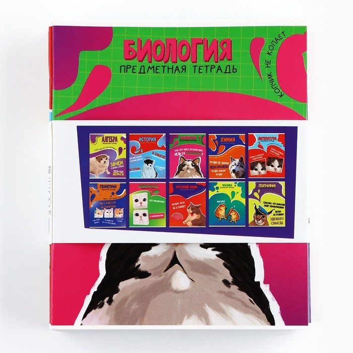 Набор тетрадей 36 листов, 10 предметов, внутренний блок №1 &laquo;1 сентября: Мемы&raquo;