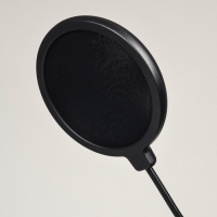 Микрофон конденсаторный Music Life черный: кабель, ветрозащита, стойка