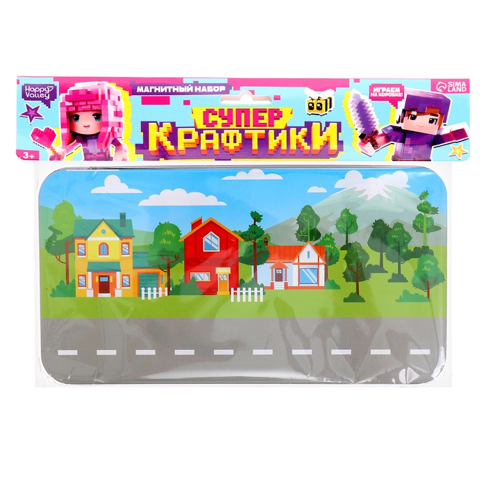 Магнитный набор &laquo;Крафтики&raquo;, в металлической коробке