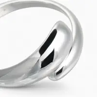 Браслет манжета &laquo;Капля&raquo;, цвет серебро