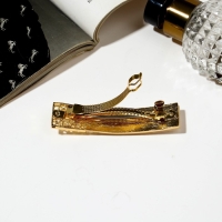 Заколка-автомат для волос &laquo;Геометрия&raquo;, прямой кружевной, 8 см, золото