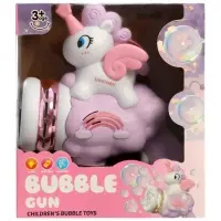Генератор мыльных пузырей "Единорог на облачке", световые эффекты, работает от батареек