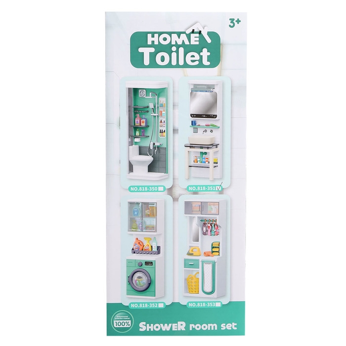 Набор мебели для кукол &laquo;Уборная&raquo;, раковина, зеркало, аксессуары