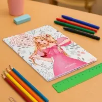 Дневник школьный для 1-11 классов, &laquo;Яркая девушка&raquo;, интегральная (гибкая) обложка, матовая ламинация, выборочный лак, 40 листов