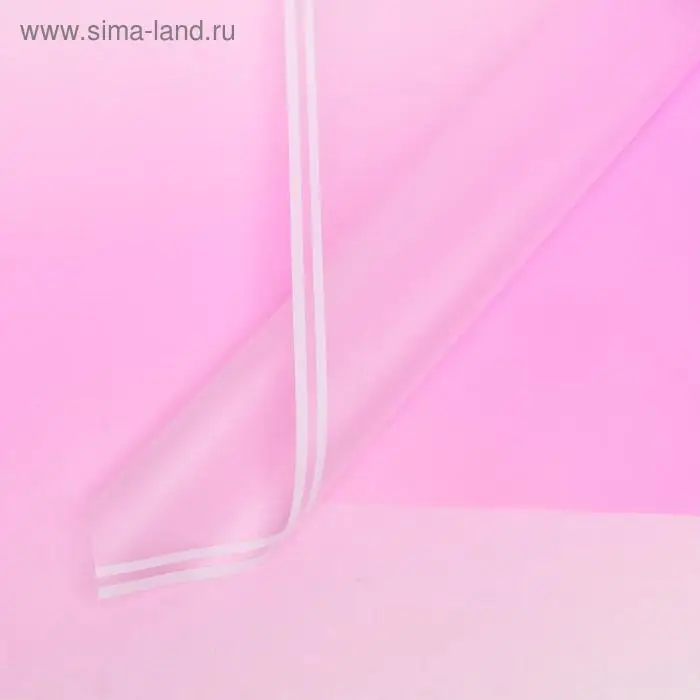 Плёнка матовая &laquo;Линия градиента&raquo; светло - фиолетовый, 0.58&times;0.58 м