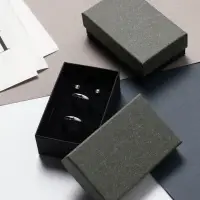 Коробочка подарочная под набор &laquo;Лофт&raquo;,5&times;8 см, серая, вставка чёрная