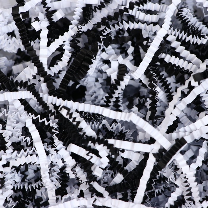 Наполнитель бумажный &laquo;Инь Янь&raquo;, микс, бело-черный, 1000 г