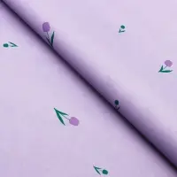 Бумага упаковочная тишью, &laquo;Цветы&raquo;, сиреневый, 50 см &times; 70 см 17 грамм