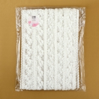 Кружево на сетке, 30 мм &times; 9 &plusmn; 0,5 м, цвет белый