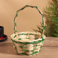 Корзина плетеная 17x17x22 см, ротанг