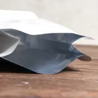 Пакет восьмишовный с клапаном, плоское дно, белый,15&times;32.5&times;9.5 см