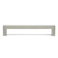 Ручка-скоба CAPPIO SQUARE RSC008, нержавеющая сталь, м/о 128 мм, цвет серебро, 4 шт.