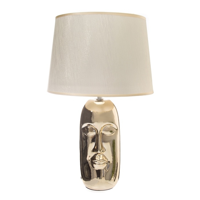 Настольная лампа с абажуром RISALUX &laquo;Рикардо&raquo;, Е27, 40 Вт, фигурное основание, 30&times;30&times;48 см