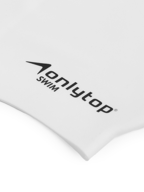 Шапочка для плавания силиконовая 56 гр, цвет белый