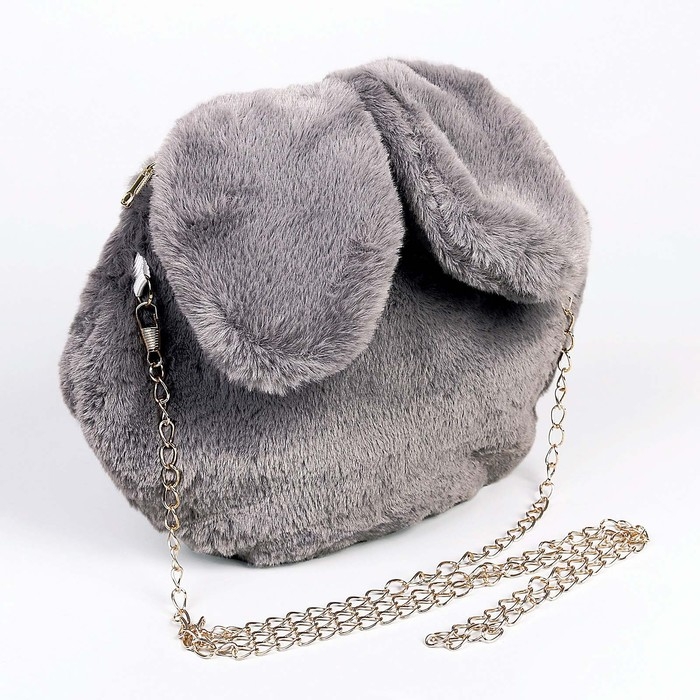 Сумка детская &laquo;Зайчик&raquo;, 26&times;19&times;2см, цвет серый