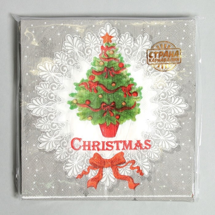 Салфетки бумажные &laquo;Ёлочка&raquo;, набор 20 шт., 33&times;33 см