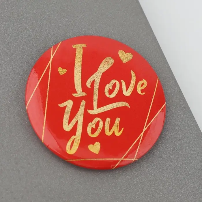 Магнит закатной, сувенир &laquo;Вместе навсегда&raquo;, d=5 см.