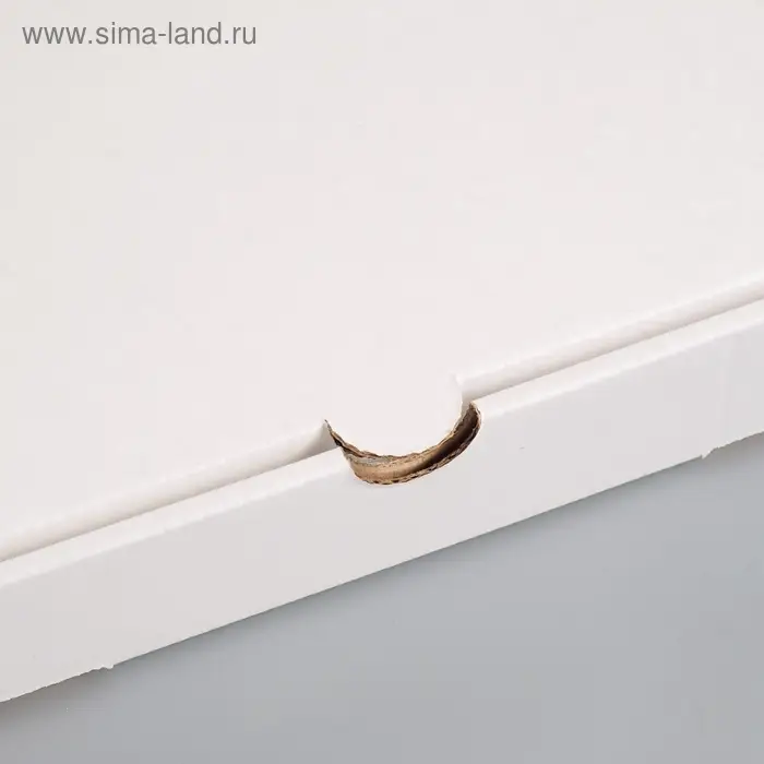 Коробка для пиццы, белая, 31 х 31 х 3,5 см
