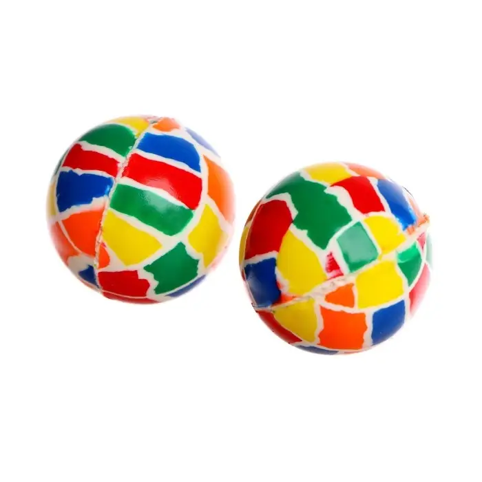 Мяч каучуковый, попрыгунчик &laquo;Поиграем?&raquo;, в банке, 80 шт