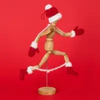 Подвеска на елку &laquo;Вьюшка&raquo;, носочки, красная