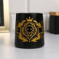 Кружка керамическая &laquo;Настоящий мужчина&raquo;, 380 мл , цвет чёрный