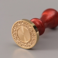 Печать для сургуча с пластиковой ручкой "Широкая рамка. Ажур" 6,3х3х3 см