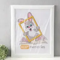 Фоторамка для фото 40х50 см "Luxe Elegance" пластик, белый, (пластик экран)