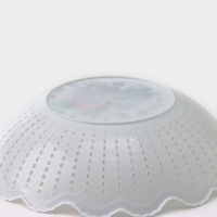 Ваза для хлеба и фруктов &laquo;Вязание&raquo;, 18&times;4,5 см, белый, рисунок МИКС