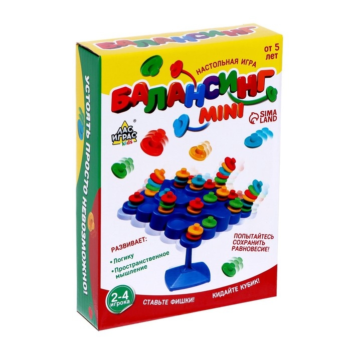 Настольная игра для детей &laquo;Балансинг мини&raquo;, 48 фишек, 2-4 игрока, 5+