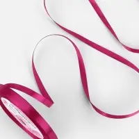 Лента атласная, 6 мм, 23&plusmn;1 м, ярко-розовая №27