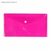 Папка-конверт на кнопке, travel, 180 мкм, рифлёная, МИКС