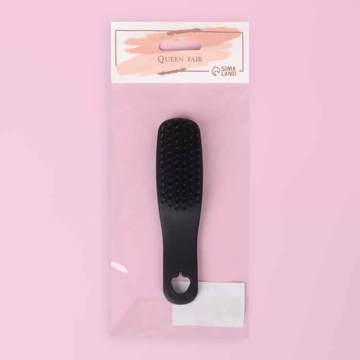 Расчёска - мини массажная, 3,5 × 13,2 см, цвет чёрный Расчёска - мини массажная, 3,5 × 13,2 см, цвет чёрный