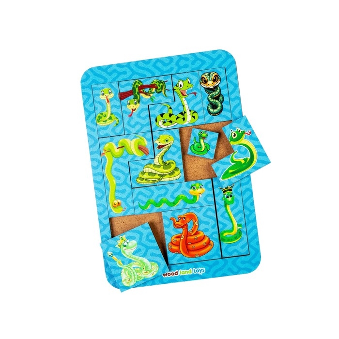 Тетрис &laquo;Весёлые змейки&raquo;, А5, 12 дет.