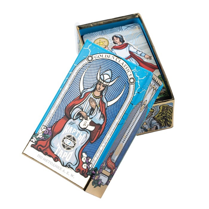 Таро &laquo;Golden classics&raquo; золотые, 78 карт (6х11 см), 16+