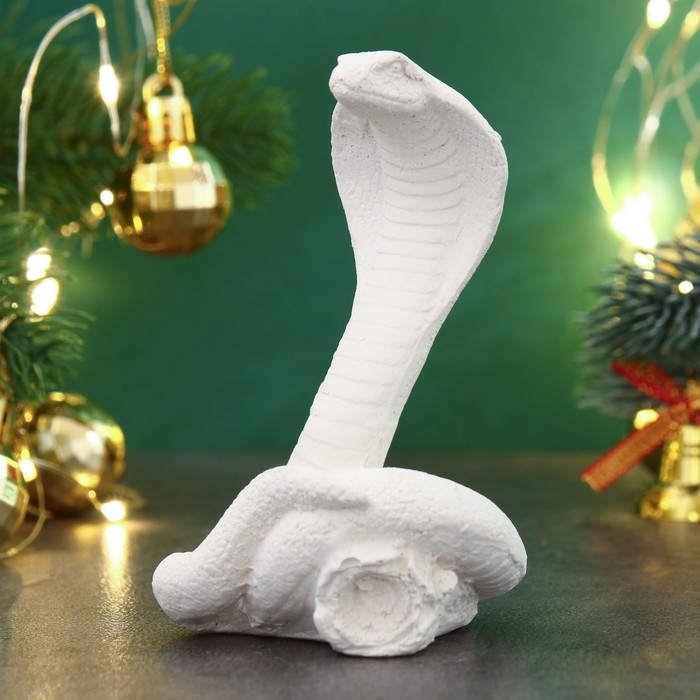 Новый год. Символ 2025. Фигура для раскраски "Змея Серафима" 10х6х6см