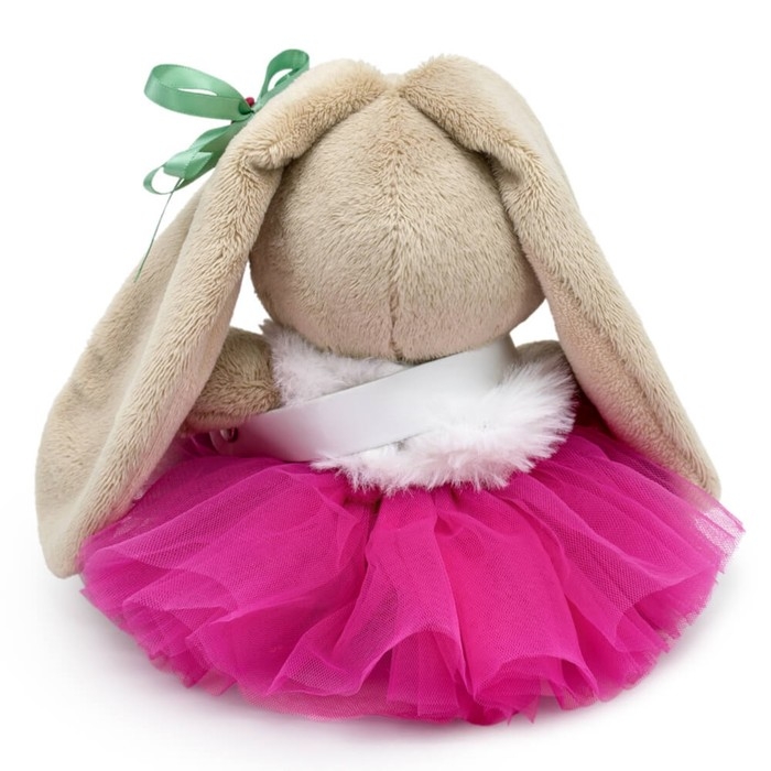 Мягкая игрушка &laquo;Зайка Ми&raquo;, в меховом воротничке и юбочке, 15 см