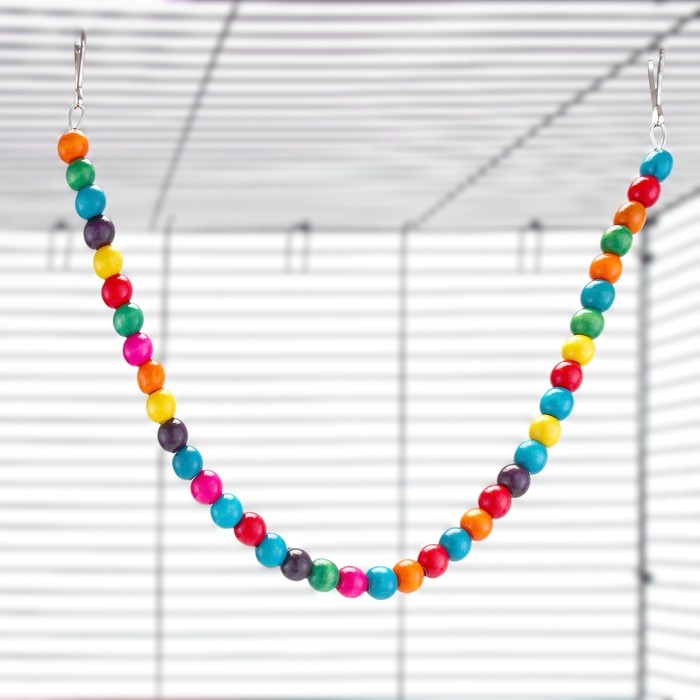 Игрушка для птиц, 50 см, микс цветов