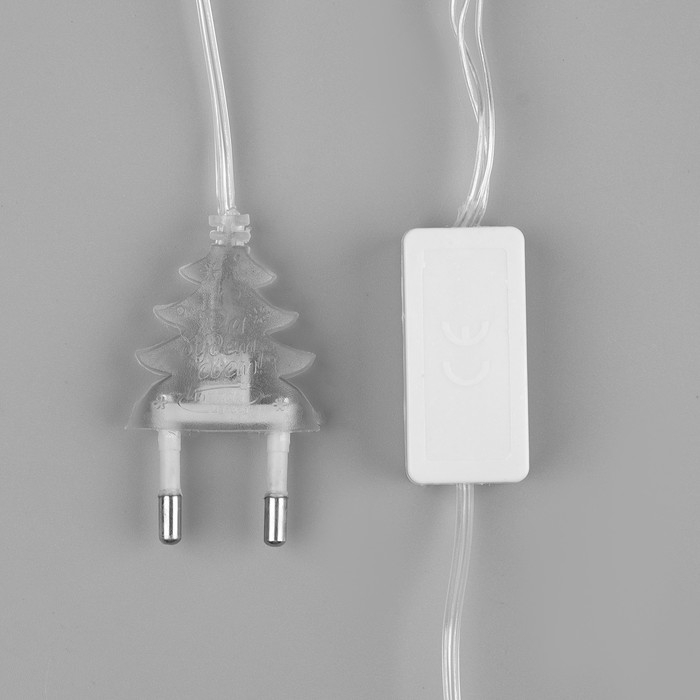 Гирлянда &laquo;Нить&raquo; 5 м с насадками &laquo;Клубки цветные&raquo;, IP20, прозрачная нить, 20 LED, свечение белое, 220 В