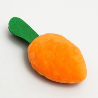 Игрушка для собак &laquo;Морковка&raquo; с пищалкой, 18 см, оранжевая