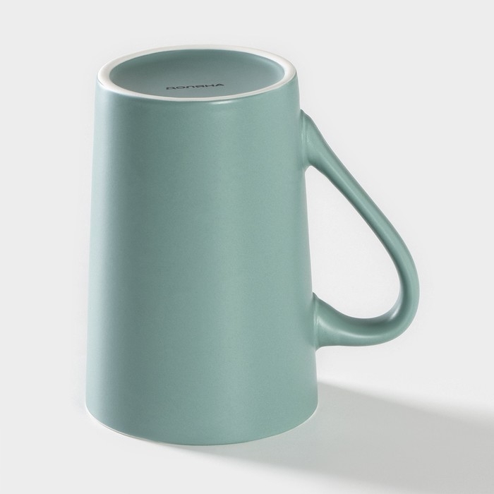 Кружка фарфоровая Доляна Good morning. Home, 385 мл, цвет голубой Кружка фарфоровая Доляна Good morning. Home, 385 мл, цвет голубой