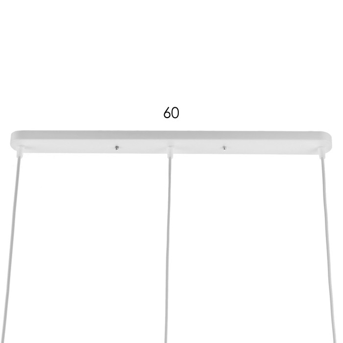 Светильник BayerLux Подвес "Конус" 3хЕ14 40Вт белый d=16, h=20+60 см