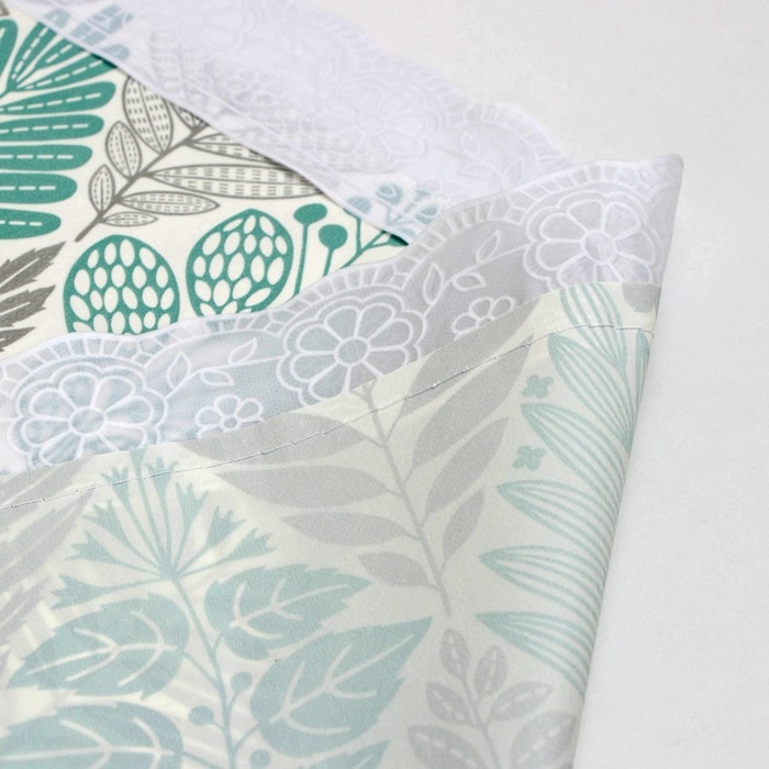 Скатерть на нетканой основе многоразовая с кружевом &laquo;Кружево&raquo;, 130&times;140 см