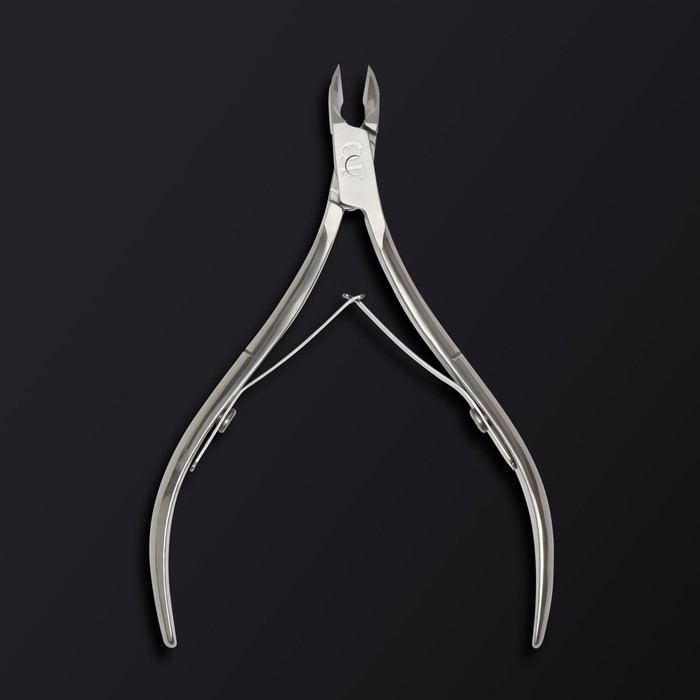 Кусачки маникюрные для кутикулы &laquo;Premium&raquo;, двойная пружина, 10,6 см, длина лезвия - 6 мм, на блистере, цвет серебристый