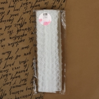 Кружево капроновое, 30 мм &times; 10 &plusmn; 1 м, цвет белый