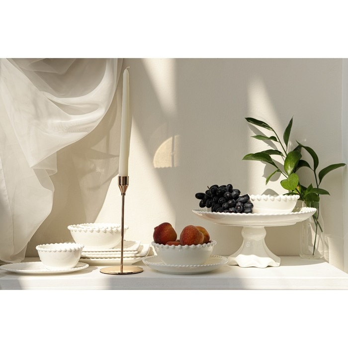 Миска фарфоровая Magistro &laquo;Лакомка&raquo;, 200 мл, d=11 см, цвет белый